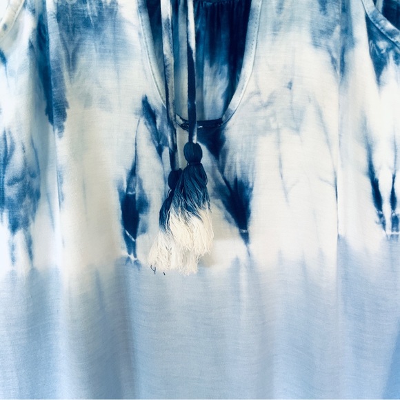 Lucky Brand Blue Tie-Dye Swing Dress Coverup - Picture 8 of 13